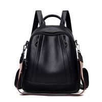 PU Leather Backpack large capacity & soft surface Lichee Grain PC