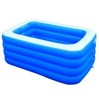 CLORURO DE POLIVINILO Piscina inflable, teñido de manera simple, Sólido, azul,  trozo