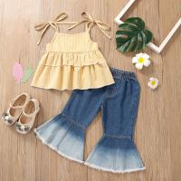 Cotton Girl Clothes Set & two piece tank top Set