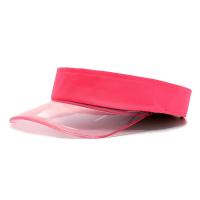 Cotton Sun Visor Cap & sun protection & unisex PVC plain dyed Solid PC