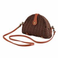 Paper Rope Shell Shape & Weave Crossbody Bag PC