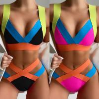 Polyester Tankinis Set patchwork Set