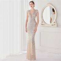 Polyester Long Evening Dress Sequin PC