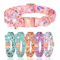 Polyester Pets Collar & with rhinestone printed PC