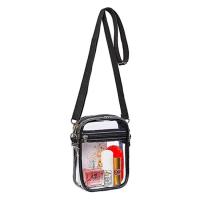 PVC Crossbody Bag soft surface & transparent Solid PC