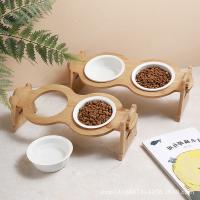 Porcelain Creative & adjustable Pet Bowl Solid PC