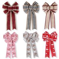 Linen Bowknot Decoration durable & christmas design PC