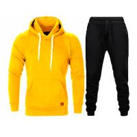 Polyester Männer Casual Set, Lange Hose & Sweatshirt, schlicht gefärbt, Solide, mehr Farben zur Auswahl,  Festgelegt