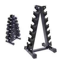 Stainless Steel Dumbbell Rack Engineering Plastics Solid black PC