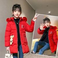 Cotton zipper Girl Coat thicken Solid PC