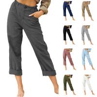 Algodón Pantalones Largos Mujer, Sólido, más colores para elegir,  trozo