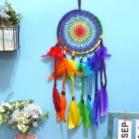 Feather Creative Dream Catcher Hanging Ornaments handmade multi-colored PC