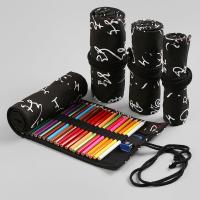 Canvas Stationery Pen Bag portable printed letter black PC