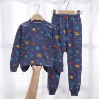 Cotton Children Pajama Set & two piece Pants & top printed Set