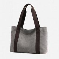 Canvas Shoulder Bag soft surface Polyester Solid PC