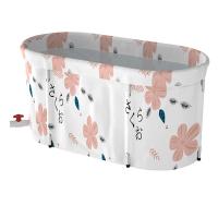 Aluminium Alloy & Polyester Peach Skin & PVC foldable Foldable Bathtub large capacity printed PC