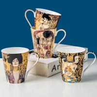 Bone Porcelain Mug with gift box hand-painted PC