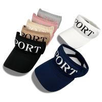 Polyester Outdoor Sun Visor Cap sun protection patchwork letter PC