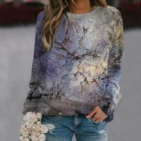 Cotton Women Sweatshirts fleece & loose printed PC