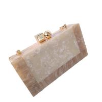 Acrylic Box Bag Clutch Bag with chain Metal PC