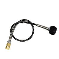 Alliage d’aluminium Connecteur cylindre d’oxygène Noir pièce