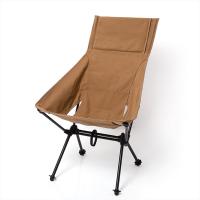 Tissu cationique & Alliage d’aluminium Chaise pliante extérieure Solide Kaki pièce