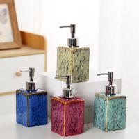 Ceramics Soap Bottle durable plated Marbling PC