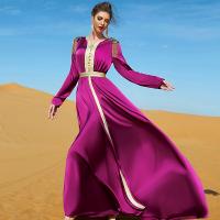 Polyester Robe d’une seule pièce Solide Fuchsia pièce