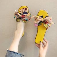 PU Leather Women Sandals & anti-skidding bowknot pattern Pair