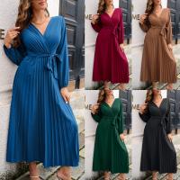 Spandex & Polyester Einteiliges Kleid, Solide, mehr Farben zur Auswahl,  Stück