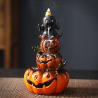 Halloween Pumpkin Backflow Burner for home decoration, handmade,  PC