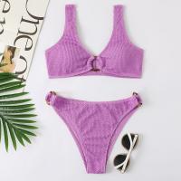 Poliéster Bikini, teñido de manera simple, Sólido, más colores para elegir,  Conjunto