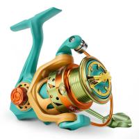 Aluminium Alloy Fishing Reels Carbon Fibre Solid green PC