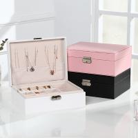 Coral Fleece hard-surface Jewelry Storage Case dustproof & large capacity PC