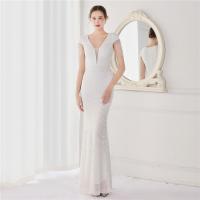 Sequin & Polyester Slim & Plus Size & Mermaid Long Evening Dress embroidered Others PC