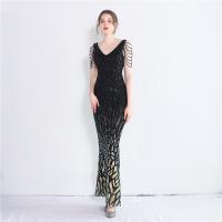 Sequin & Polyester Slim & Plus Size & Mermaid Long Evening Dress embroidered Others PC