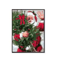 Canvas & Resin without frame & Creative Diamond Painting handmade Santa Claus PC