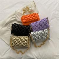 PU Leather Box Bag Shoulder Bag with chain Argyle PC