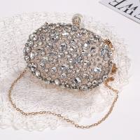 Acrylic hard-surface Clutch Bag with chain & with rhinestone PC