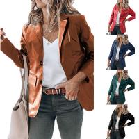 PU Cuir Manteau femmes Patchwork Solide plus de couleurs pour le choix pièce