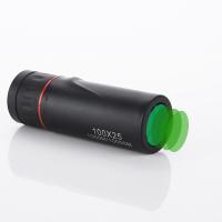 Caucho Telescopio Monocular, negro,  trozo