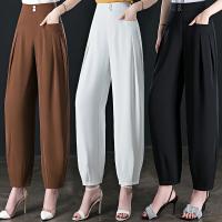 Polyester Women Long Trousers & harem pants & loose Solid PC