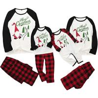 Spandex Parent-Child Cloth Set & two piece & loose printed letter mixed colors Set