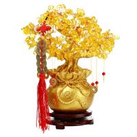 Crystal Rich Tree Decoration yellow PC