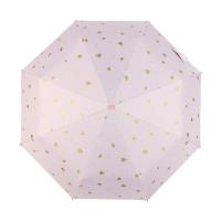 Polyester foldable Sun-Rain Umbrella sun protection Iron & Vinyl & Plastic printed heart pattern PC