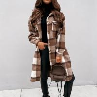 Polyester Manteau femmes Imprimé Plaid plus de couleurs pour le choix pièce