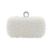 Plastic Pearl hard-surface Clutch Bag with rhinestone PC