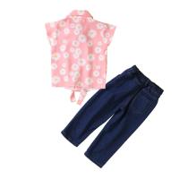 ポリエステル 女の子服セット パンツ & ページのトップへ 花 ピンク セット