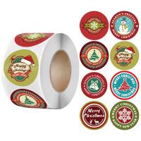 Pressure-Sensitive Adhesive Adhesive & Creative Decorative Sticker christmas design mixed pattern mixed colors Lot