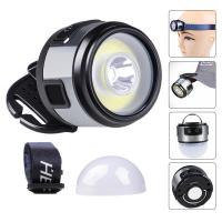 Aluminium Alloy & Engineering Plastics LED glow & magnetic & Waterproof Headlamp portable & Rechargeable black PC